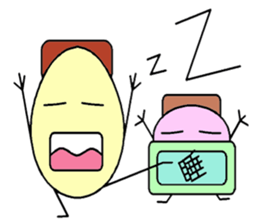 Buns and eggs sticker #7665601