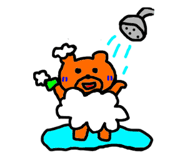 Daily life of bear named Blue,Thai Japan sticker #7666318