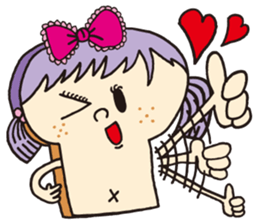 Toast Lady sticker #7666506