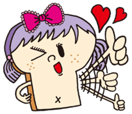 Toast Lady sticker #7666506