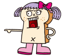 Toast Lady sticker #7666517