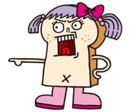 Toast Lady sticker #7666517