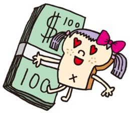 Toast Lady sticker #7666520