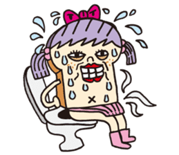 Toast Lady sticker #7666530