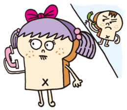 Toast Lady sticker #7666534