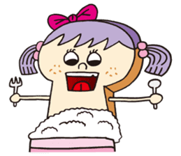 Toast Lady sticker #7666538