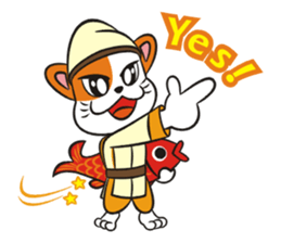 Lucky God came-Seven Lucky Cats sticker #7666543