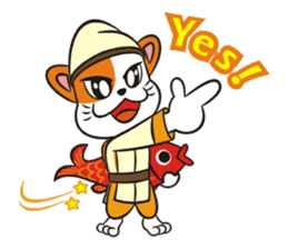 Lucky God came-Seven Lucky Cats sticker #7666543