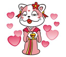 Lucky God came-Seven Lucky Cats sticker #7666554