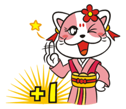 Lucky God came-Seven Lucky Cats sticker #7666556