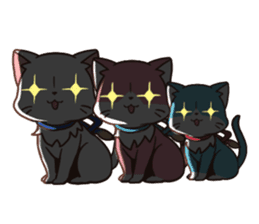 Three brothers of cat :3 sticker #7666827
