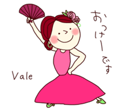 Cute flamenca sticker #7666905