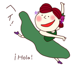 Cute flamenca sticker #7666908