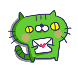 Ugly cat sticker. sticker #7667460
