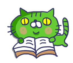 Ugly cat sticker. sticker #7667468