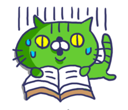 Ugly cat sticker. sticker #7667469