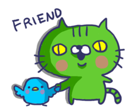 Ugly cat sticker. sticker #7667472