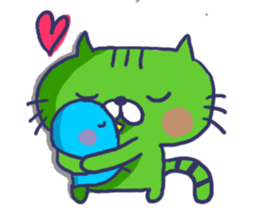 Ugly cat sticker. sticker #7667473