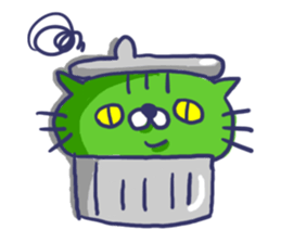 Ugly cat sticker. sticker #7667480