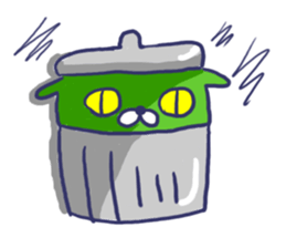 Ugly cat sticker. sticker #7667482