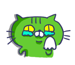 Ugly cat sticker. sticker #7667488