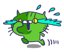 Ugly cat sticker. sticker #7667491