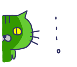 Ugly cat sticker. sticker #7667492
