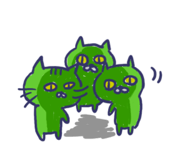 Ugly cat sticker. sticker #7667495