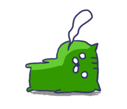 Ugly cat sticker. sticker #7667496