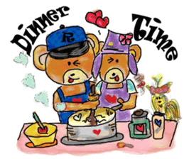 Rossy the lover bear & Yorkie Coco I ENG sticker #7667907