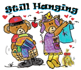 Rossy the lover bear & Yorkie Coco I ENG sticker #7667908