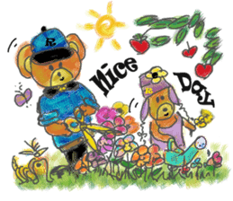 Rossy the lover bear & Yorkie Coco I ENG sticker #7667909