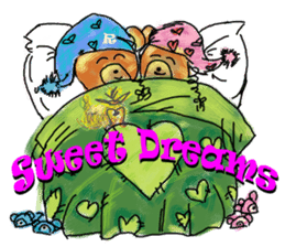 Rossy the lover bear & Yorkie Coco I ENG sticker #7667912