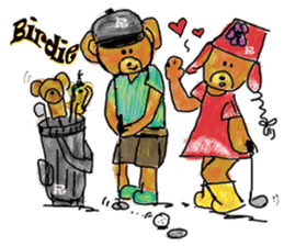 Rossy the lover bear & Yorkie Coco I ENG sticker #7667918