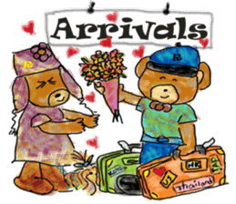 Rossy the lover bear & Yorkie Coco I ENG sticker #7667931