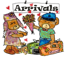 Rossy the lover bear & Yorkie Coco I ENG sticker #7667931