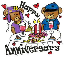 Rossy the lover bear & Yorkie Coco I ENG sticker #7667934