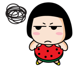 Watermelon Girl {^^} sticker #7668232