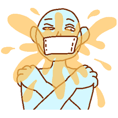 Blue man in the mask