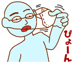 Blue man in the mask sticker #7669064