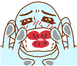 Blue man in the mask sticker #7669073