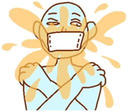 Blue man in the mask sticker #7669081