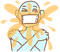 Blue man in the mask sticker #7669081