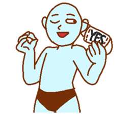 Blue man in the mask sticker #7669084