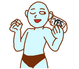 Blue man in the mask sticker #7669084