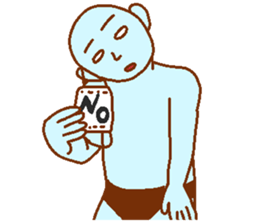 Blue man in the mask sticker #7669085