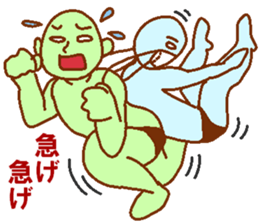 Blue man in the mask sticker #7669093