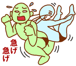 Blue man in the mask sticker #7669093