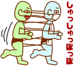 Blue man in the mask sticker #7669094