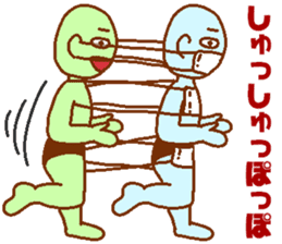 Blue man in the mask sticker #7669094